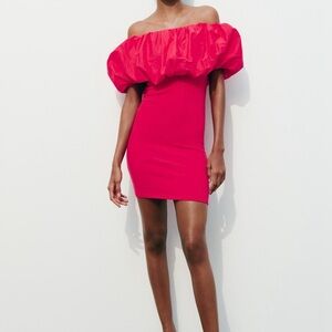 NWT Zara OFF THE SHOULDER DRESS